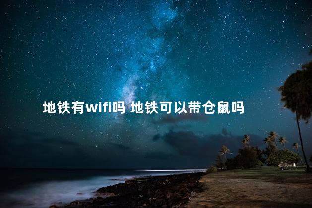 地铁有wifi吗 地铁可以带仓鼠吗